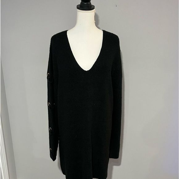 City Chic - Macy’s - size XL/22 NWT sweater dress with threaded sleeves - Picture 10 of 10